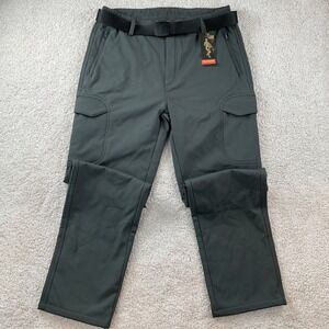 Free Soldier Mens Gray Softshell Fleece Lined Cargo Pants 34x34 NWT
